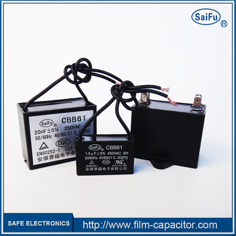 Why can't the starting capacitor replace the running capacitor?