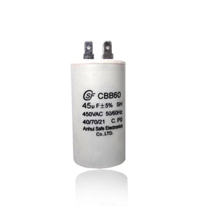CBB60 25uF 450V AC Capacitor – 37x73mm, 250V AC Rated, 1pc